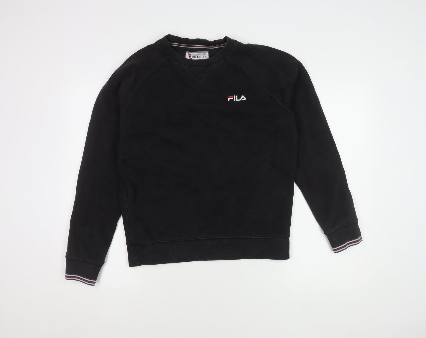 Mens UK Size XS FILA Black Pullover Sweatshirt