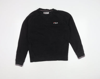 Mens UK Size XS FILA Black Pullover Sweatshirt