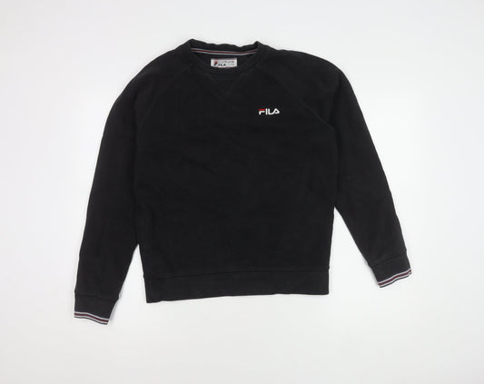 Mens UK Size XS FILA Black Pullover Sweatshirt