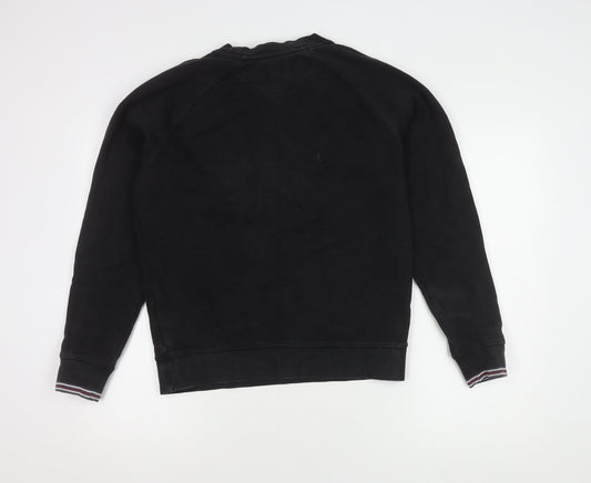 Mens UK Size XS FILA Black Pullover Sweatshirt