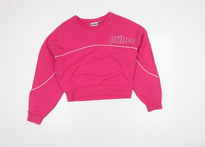 Prince Women's Pink Pullover Sweatshirt L