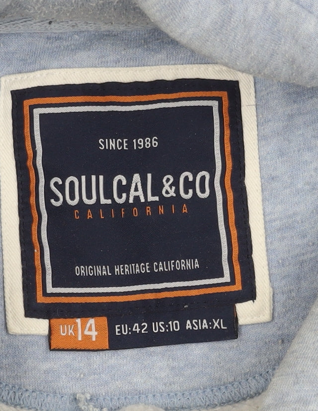 Soulcal & Co Women's Blue Pullover Hoodie Size 14