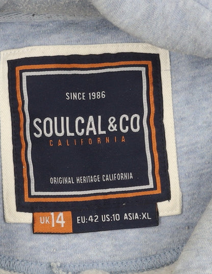 Soulcal & Co Women's Blue Pullover Hoodie Size 14