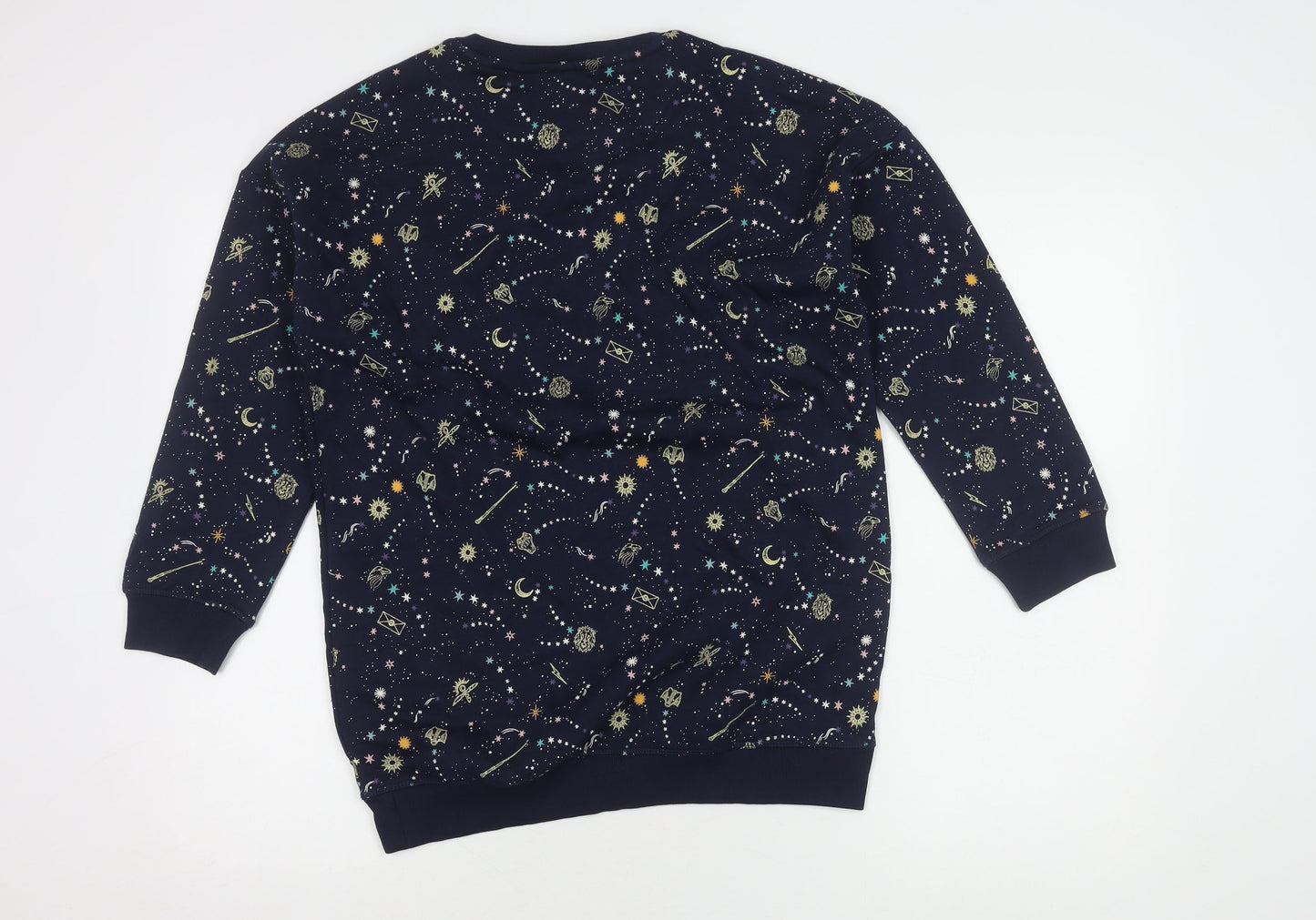 M&S Girls Blue Harry Potter Sweatshirt, 11-12 Years, Embroidered