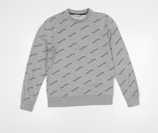 Mens UK Size M Original Penguin Grey Pullover Sweatshirt