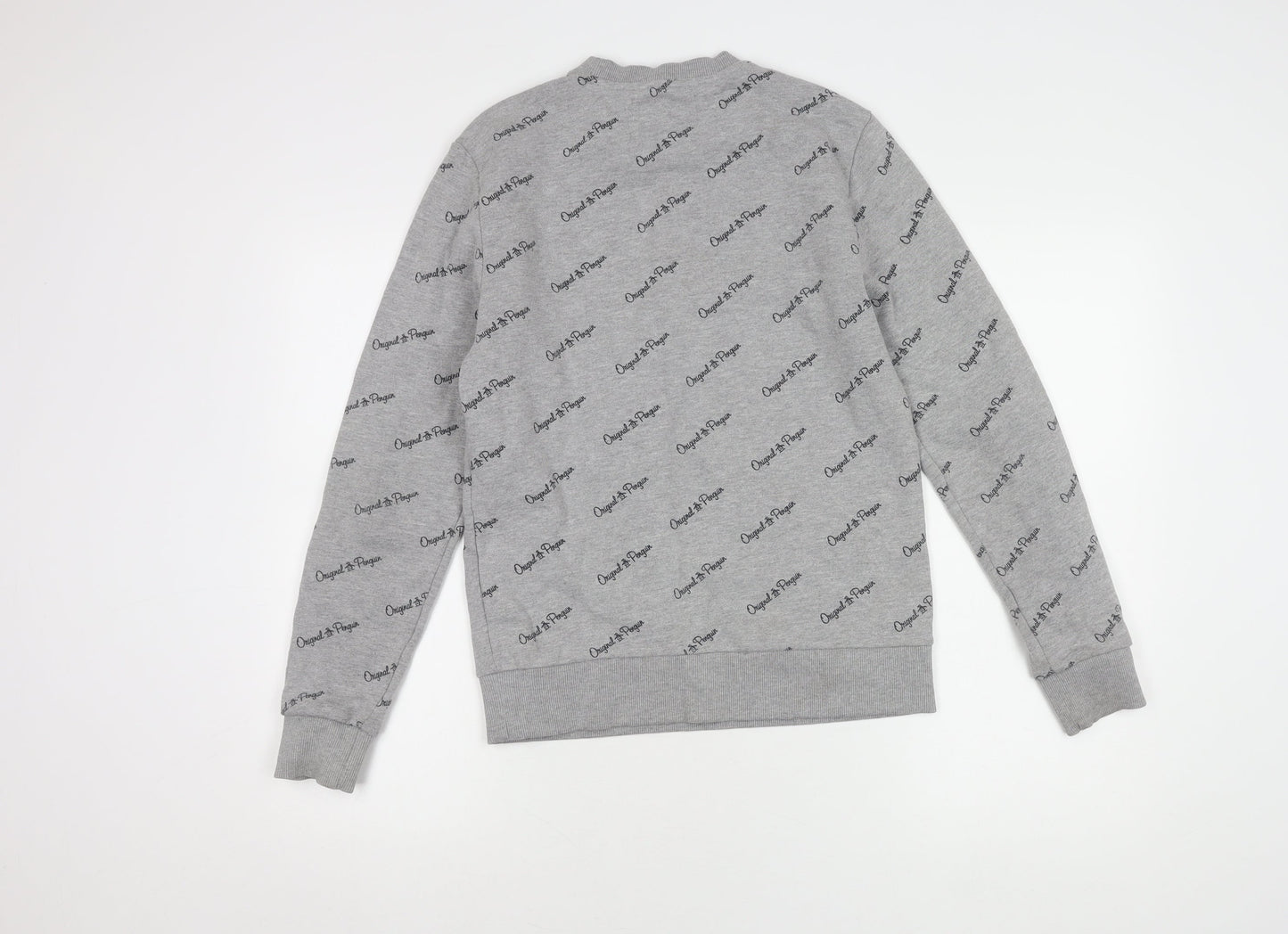 Mens UK Size M Original Penguin Grey Pullover Sweatshirt