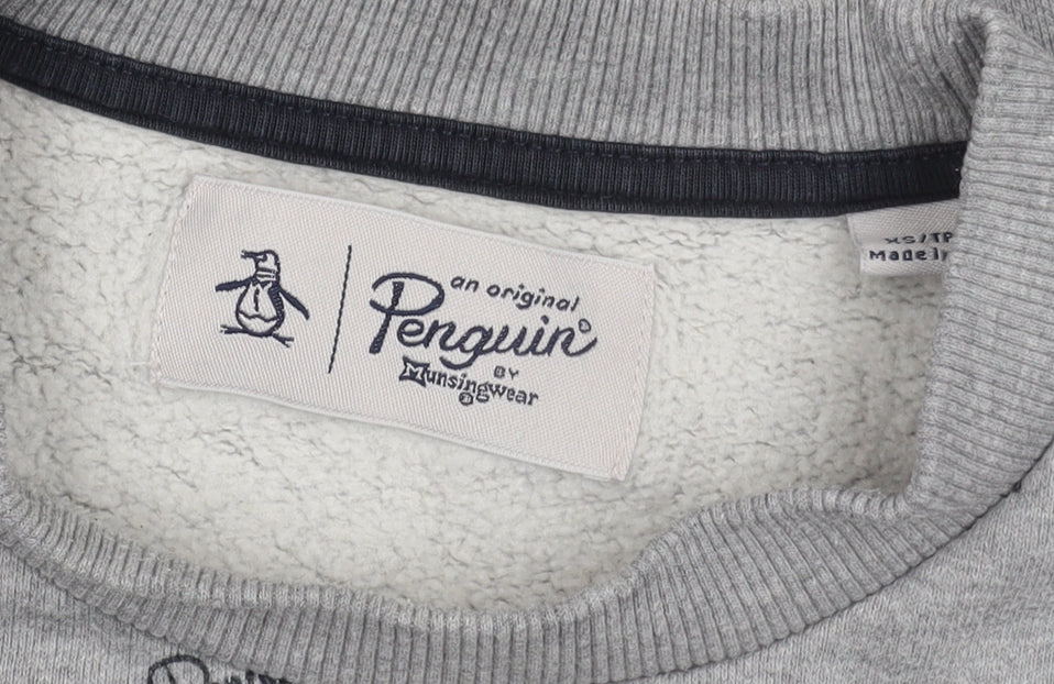 Mens UK Size M Original Penguin Grey Pullover Sweatshirt