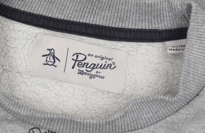 Mens UK Size M Original Penguin Grey Pullover Sweatshirt