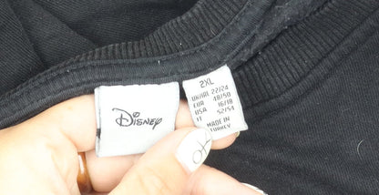 Disney Black Unisex Pullover Sweatshirt - Mickey Mouse Print