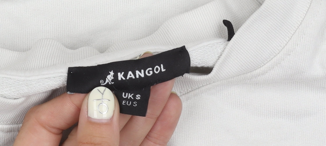 Mens UK Size S Kangol White Pullover Sweatshirt