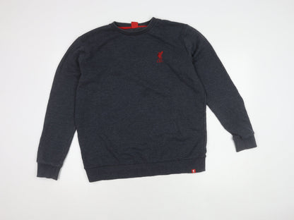 LFC Men's Black Crew Neck Sweatshirt, Large, Sports Style