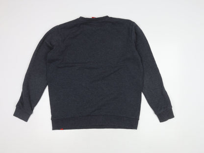 LFC Men's Black Crew Neck Sweatshirt, Large, Sports Style