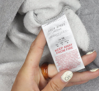 Womens UK Size 10 Jack Wills Grey Pullover Sweatshirt