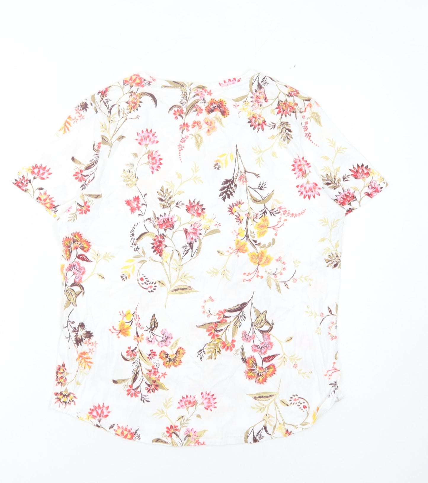 Womens UK Size 12 Marks and Spencer Multicoloured Basic T-Shirt