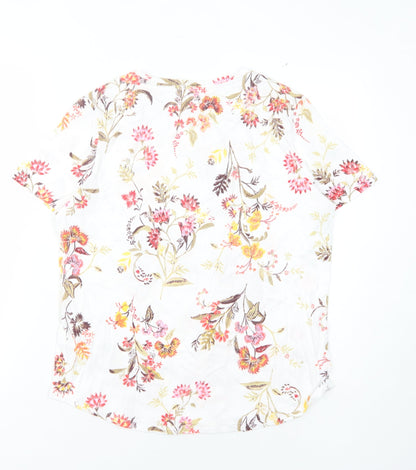 Womens UK Size 12 Marks and Spencer Multicoloured Basic T-Shirt