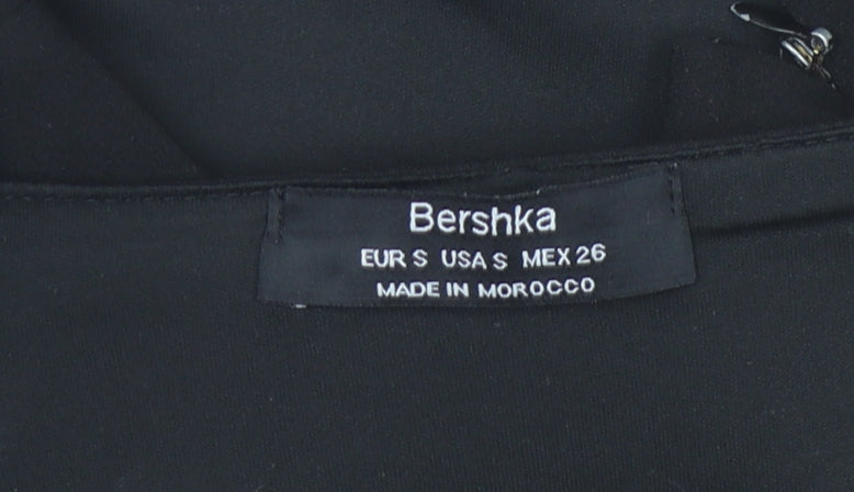 Bershka Women's Black Camisole Tank Top, Size S, Casual Style
