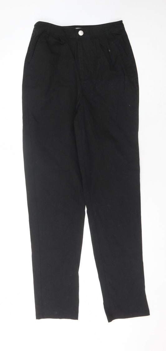 Womens UK Size 10 ASOS Regular Fit  Black Trousers