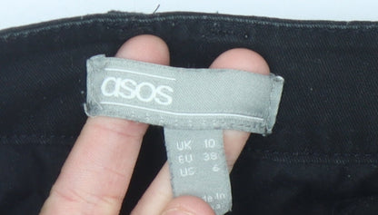 Womens UK Size 10 ASOS Regular Fit  Black Trousers