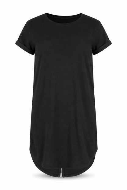 H&M Women's Black T-Shirt Dress, S, Crew Neck, Short Sleeve