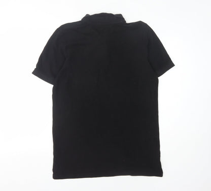 Jack & Jones Men's Black Polo Shirt Size L