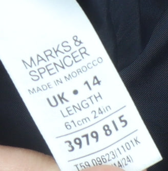 Marks and Spencer Women's Black Pencil Skirt Size 14