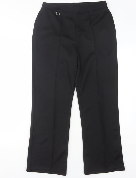 Womens UK Size 12 Wardrobe Regular Fit Workwear Black Trousers