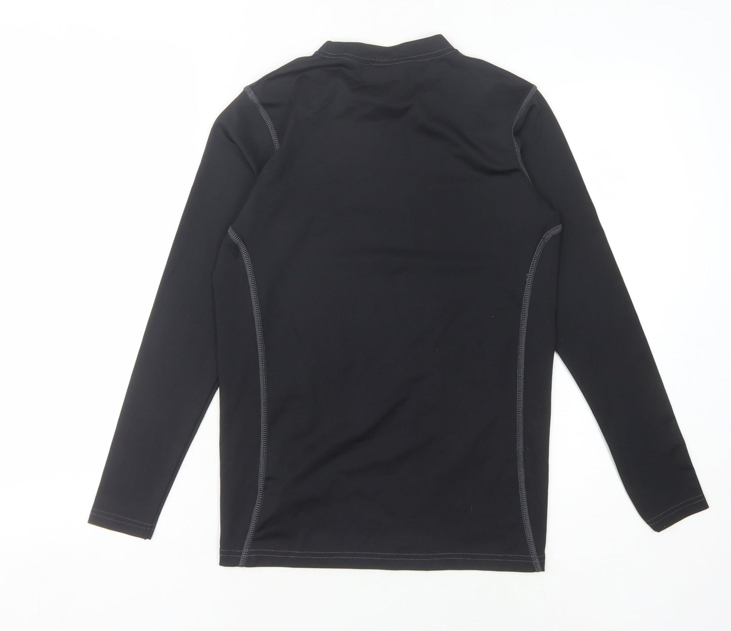 David Luke Boys Black Long Sleeve Basic Top - Size M