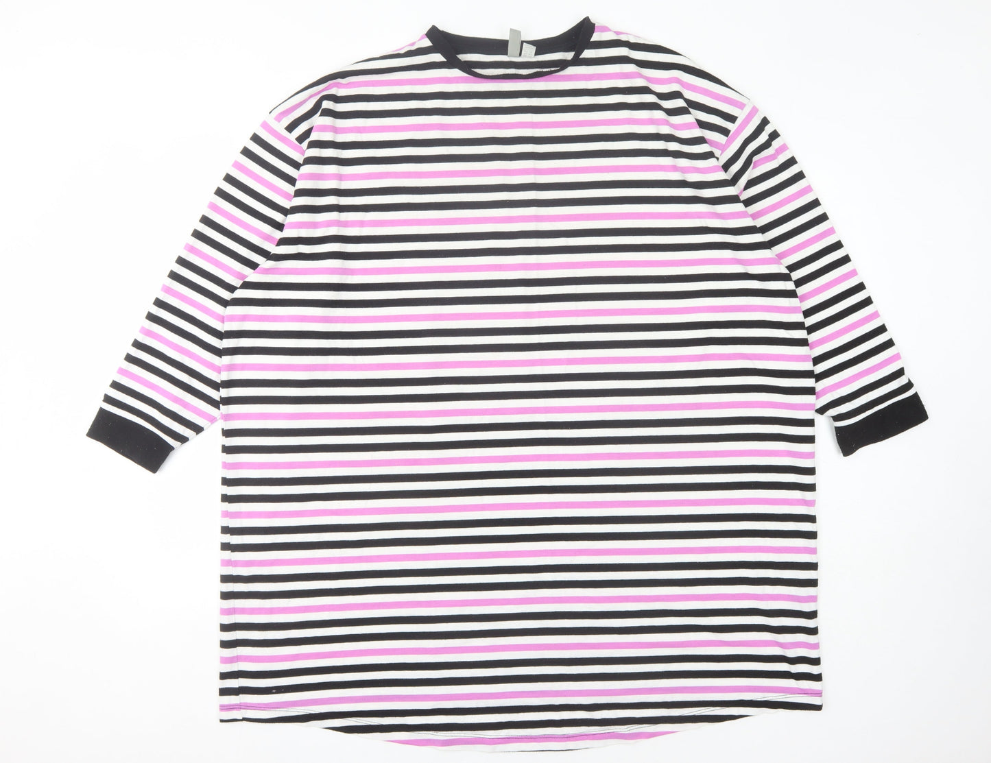 Womens UK Size 14 ASOS Multicoloured Ringer T-Shirt