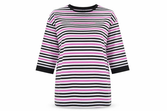 Womens UK Size 14 ASOS Multicoloured Ringer T-Shirt