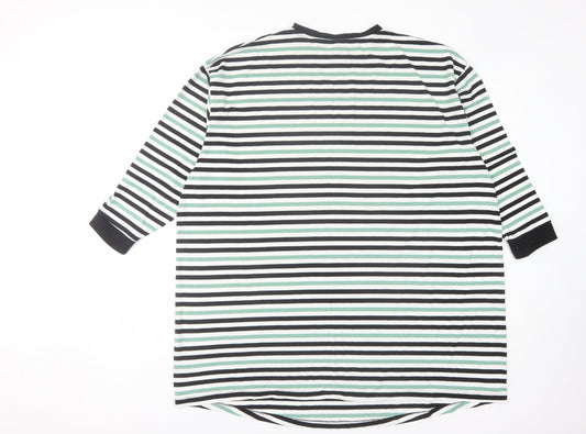 Womens UK Size 14 ASOS Multicoloured Basic T-Shirt