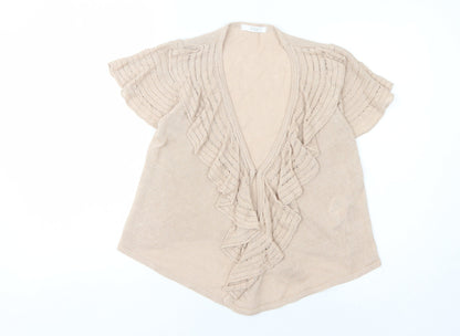 Womens UK Size 10 Marks and Spencer Beige Shrug Jumper