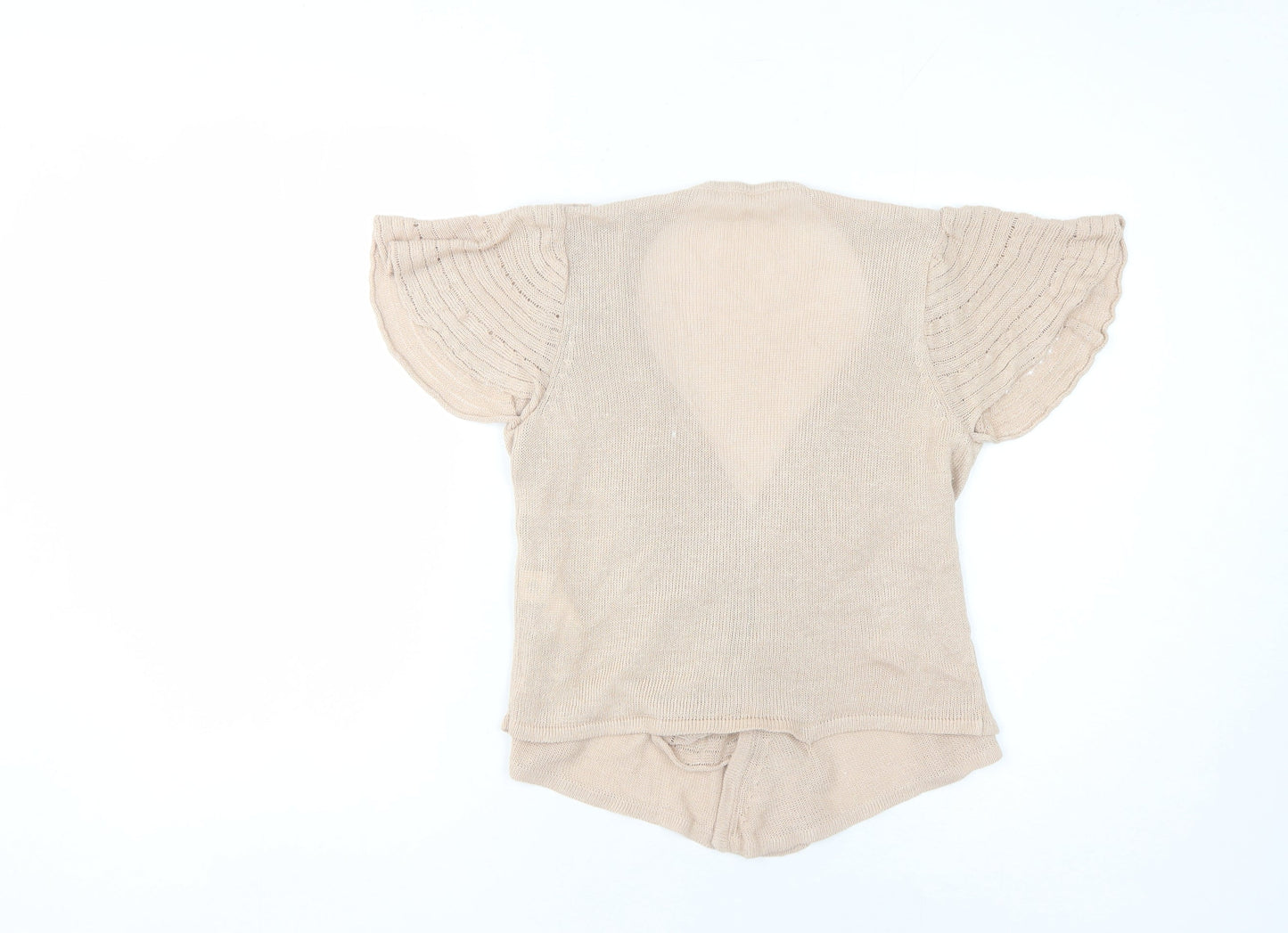 Womens UK Size 10 Marks and Spencer Beige Shrug Jumper