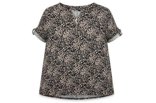 Womens UK Size 22 Yours Black Basic Blouse