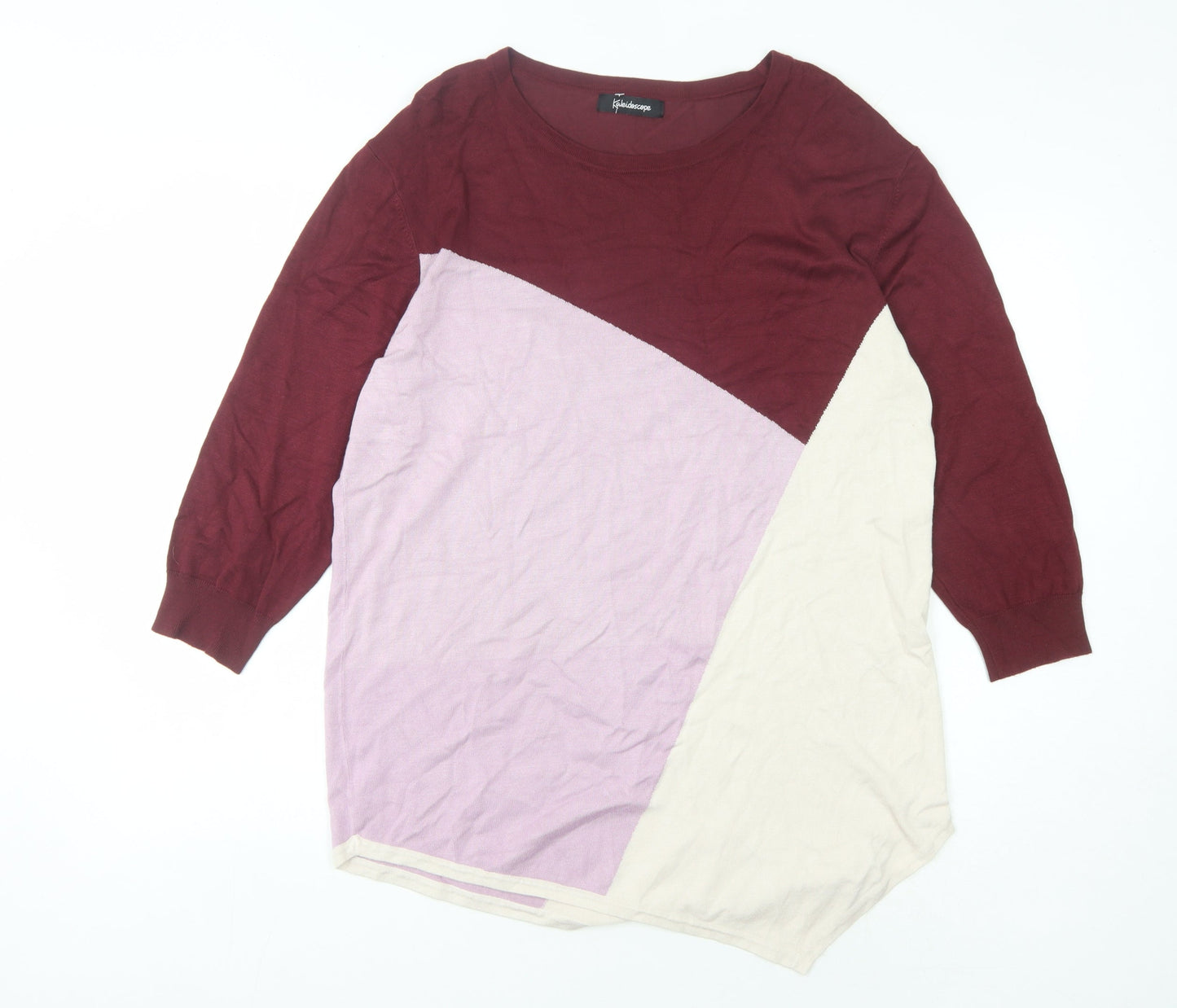 Kaleidoscope Women's Multicoloured Pullover Jumper Size 18