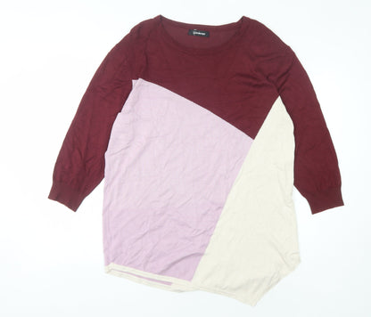 Kaleidoscope Women's Multicoloured Pullover Jumper Size 18