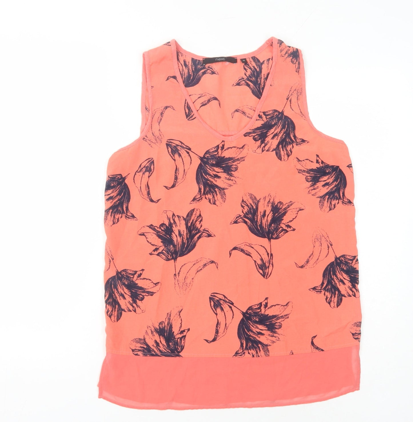 Womens UK Size 10 NEXT Orange Basic Tank