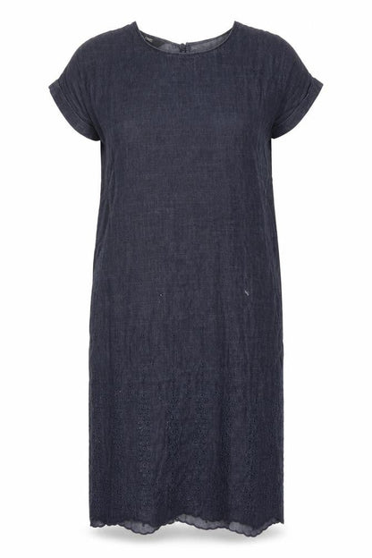 Next Women's Blue Short Sleeve Denim Dress Size 6