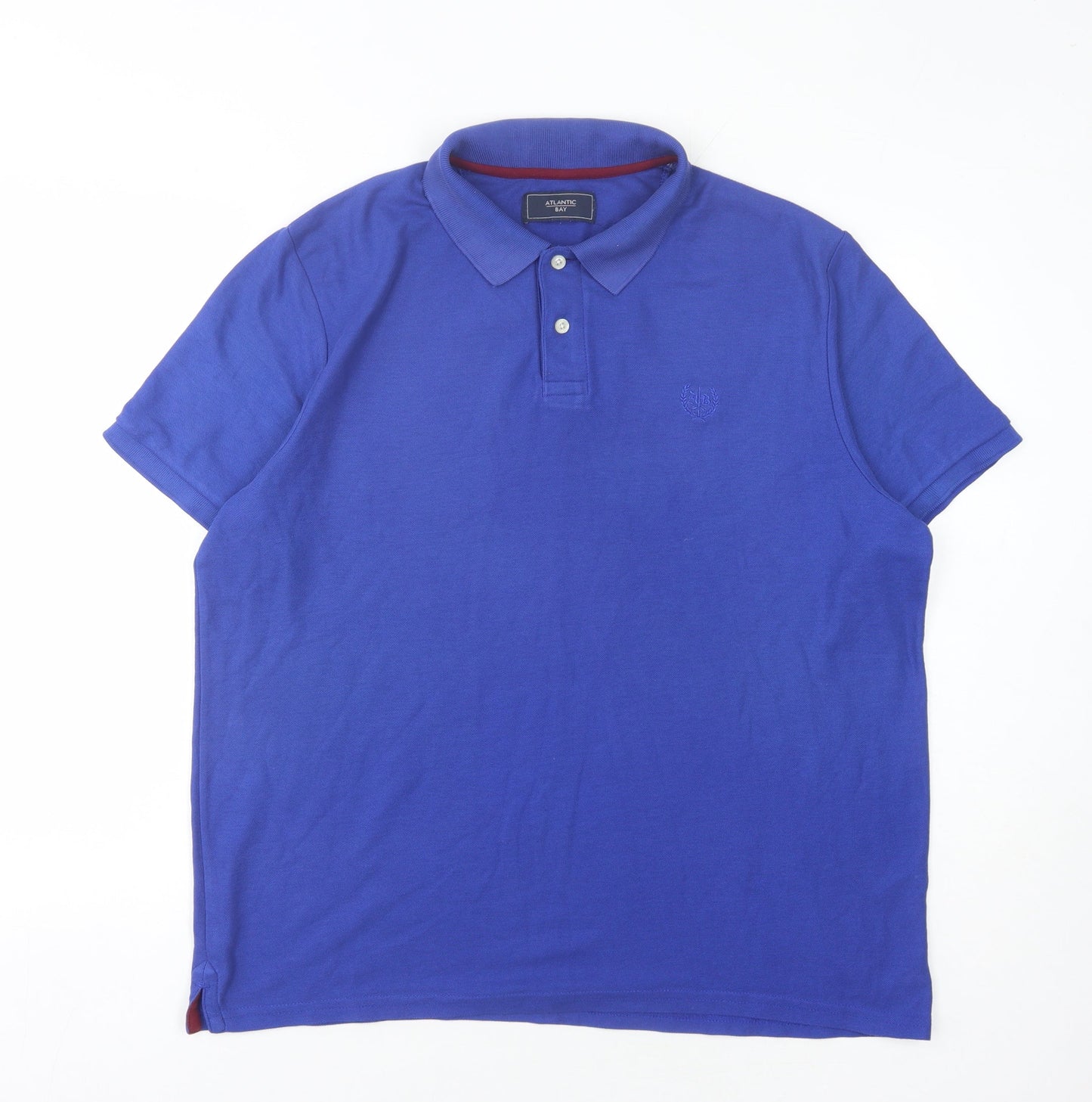 BHS Men's Blue Polo Shirt, Size L, Casual Wear