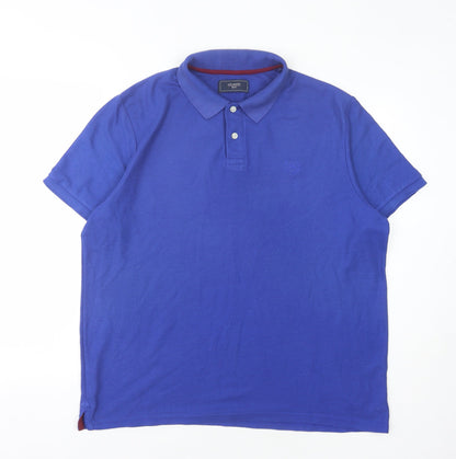 BHS Men's Blue Polo Shirt, Size L, Casual Wear
