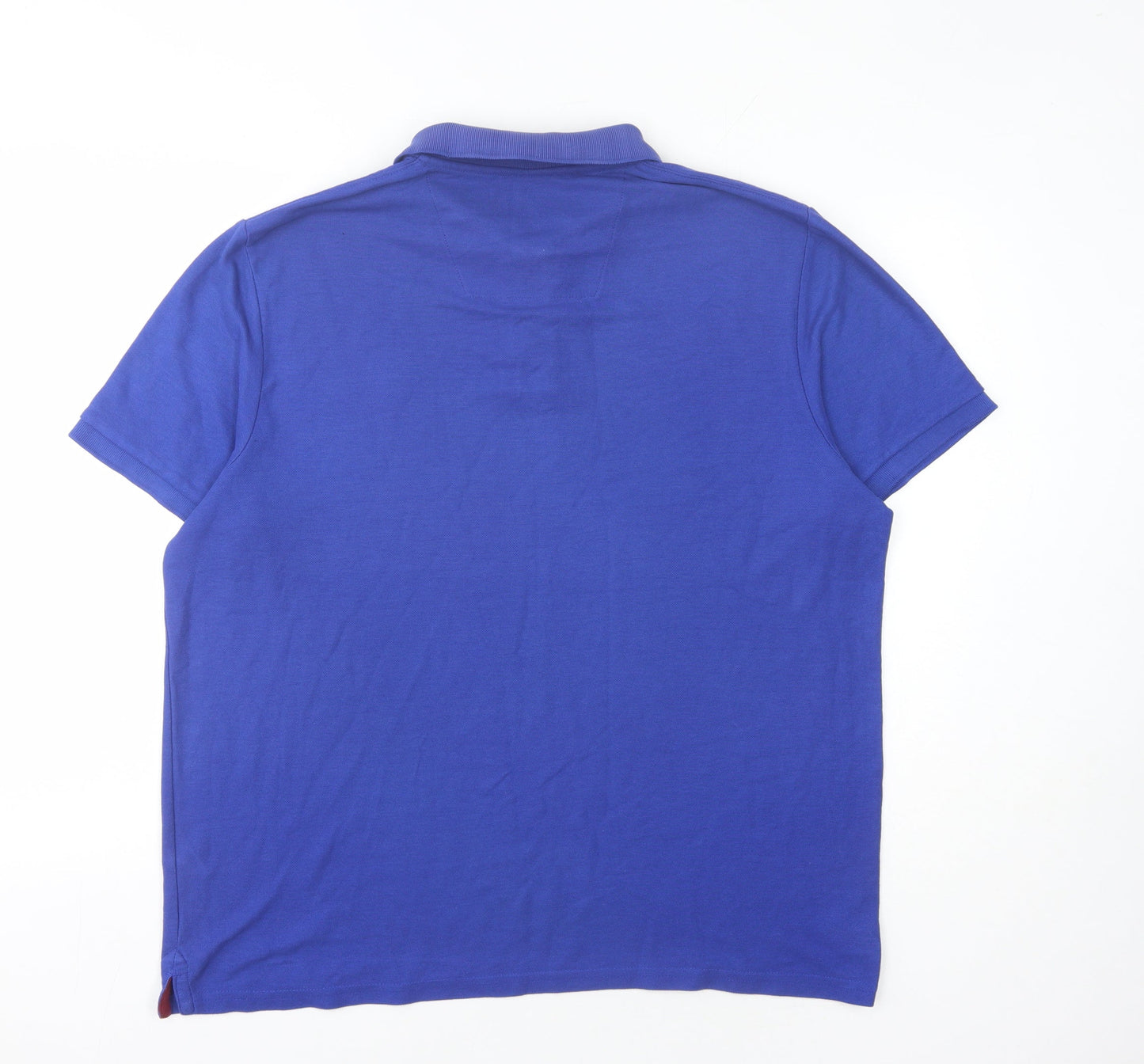 BHS Men's Blue Polo Shirt, Size L, Casual Wear