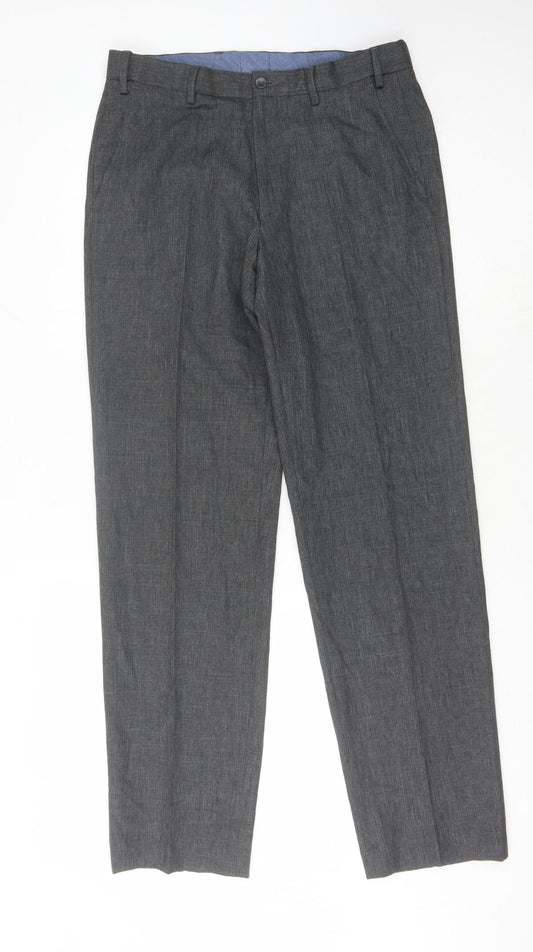 Marks and Spencer Men's Grey Dress Pants 32