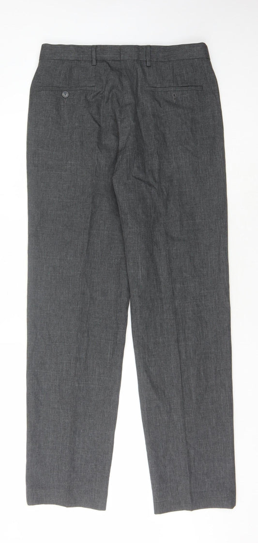 Marks and Spencer Men's Grey Dress Pants 32