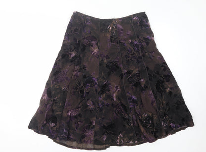 Per Una Women Multicoloured Floral Skirt Size 14