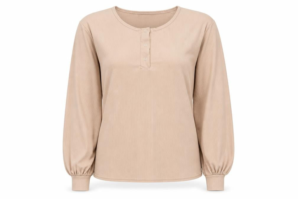 Womens UK Size 6 Boohoo Beige Basic T-Shirt