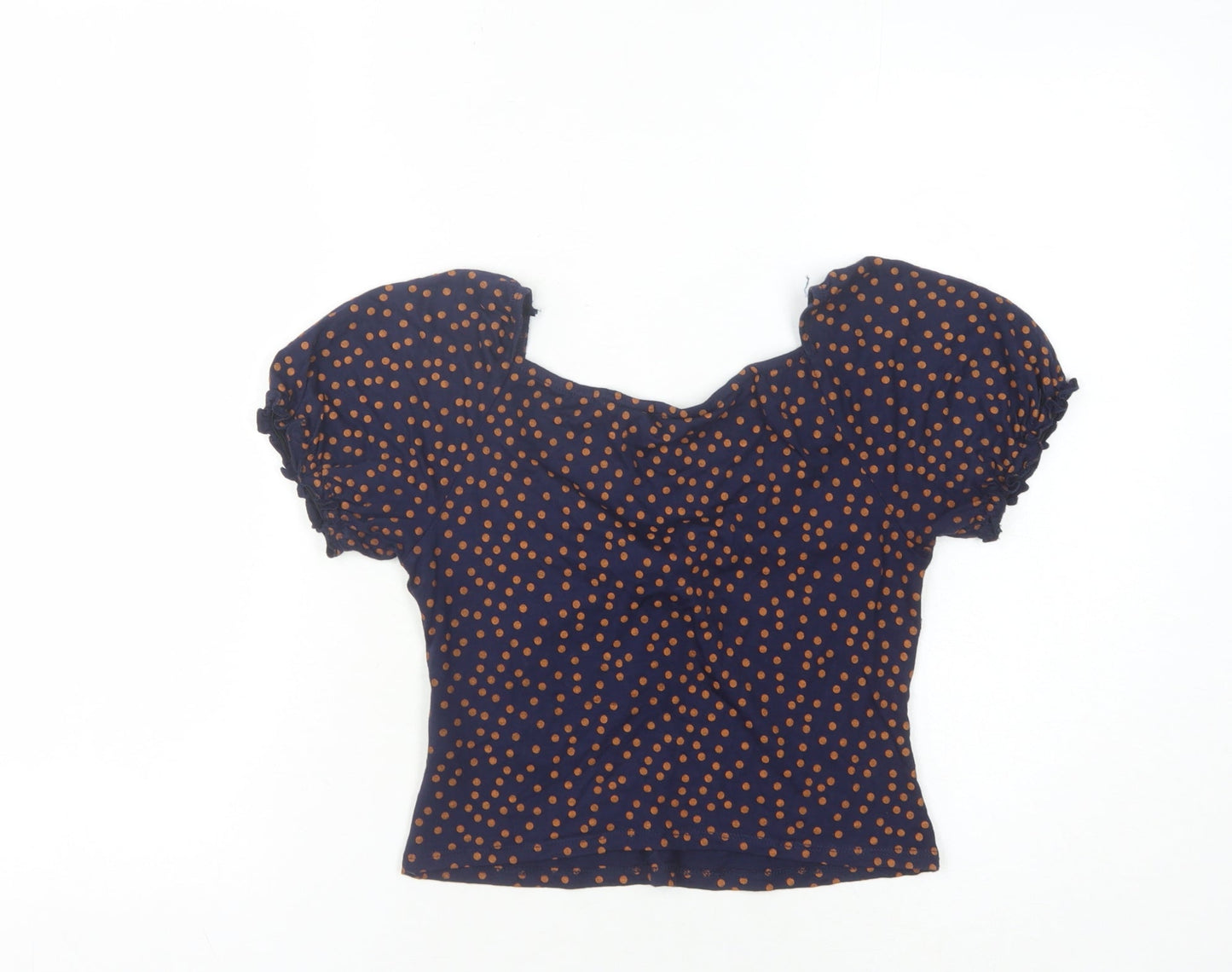 Teens UK Size 6 Miss Selfridge Blue Cropped Blouse
