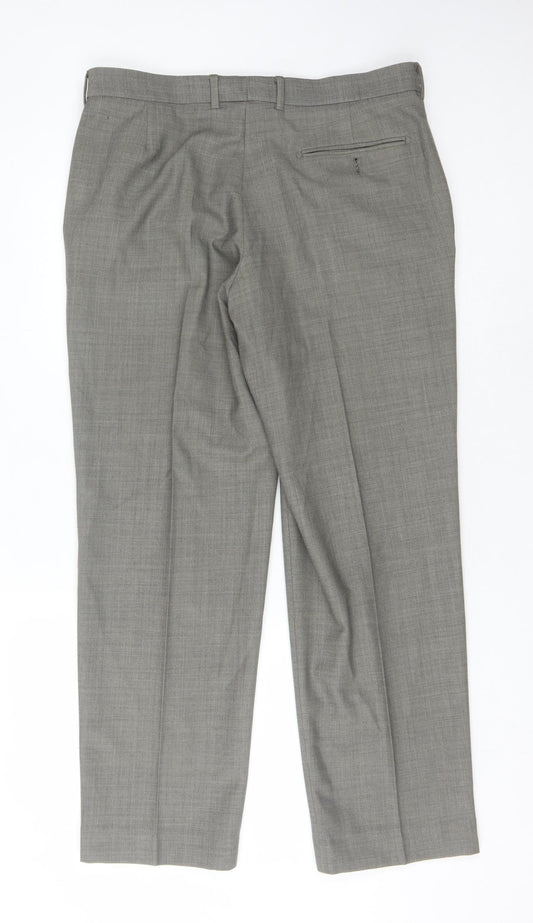Marks and Spencer Men's Grey Dress Pants L 34in