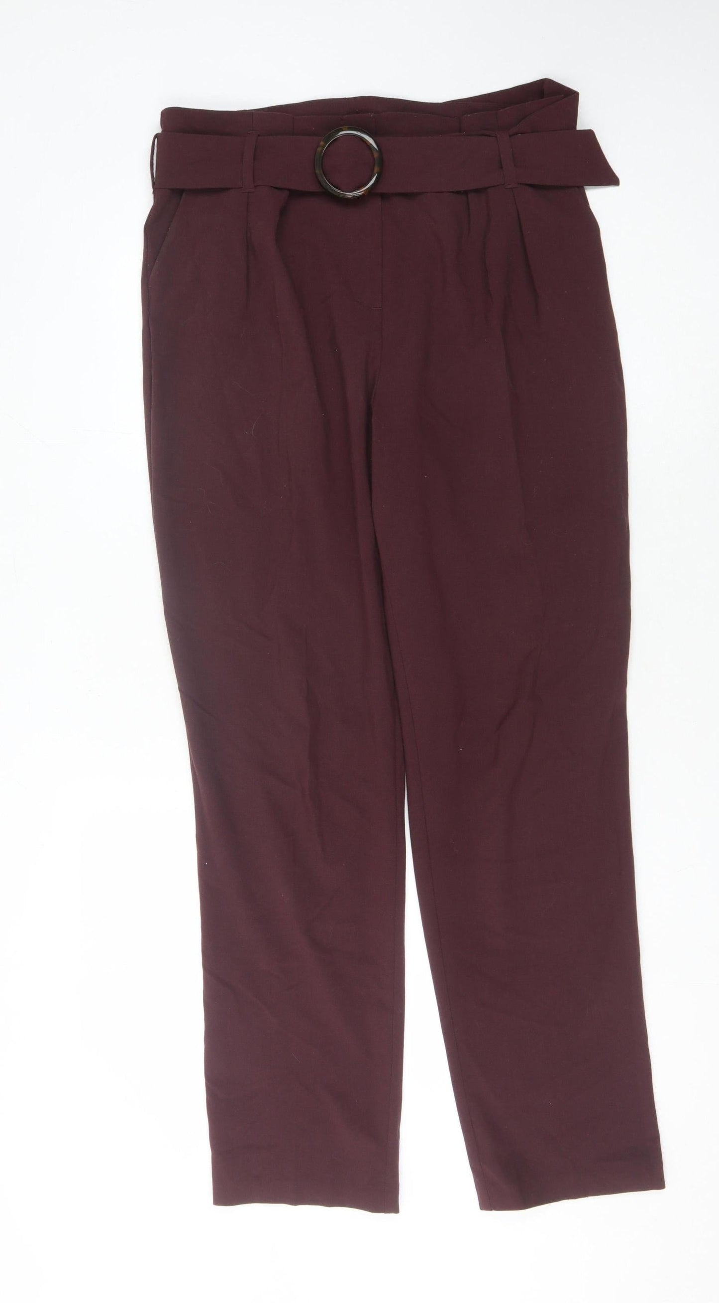 Womens UK Size 12 Marks and Spencer Regular Fit  Purple Trousers