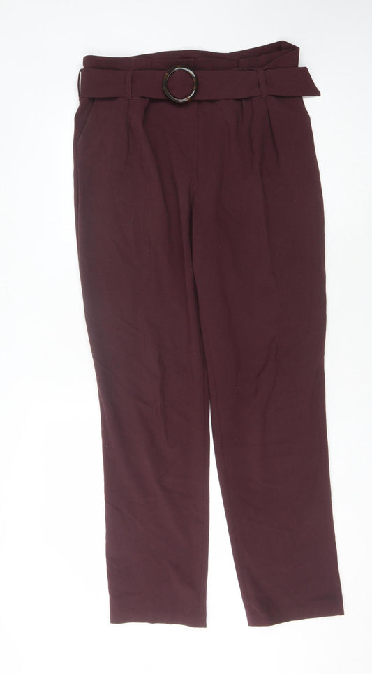 Womens UK Size 12 Marks and Spencer Regular Fit  Purple Trousers