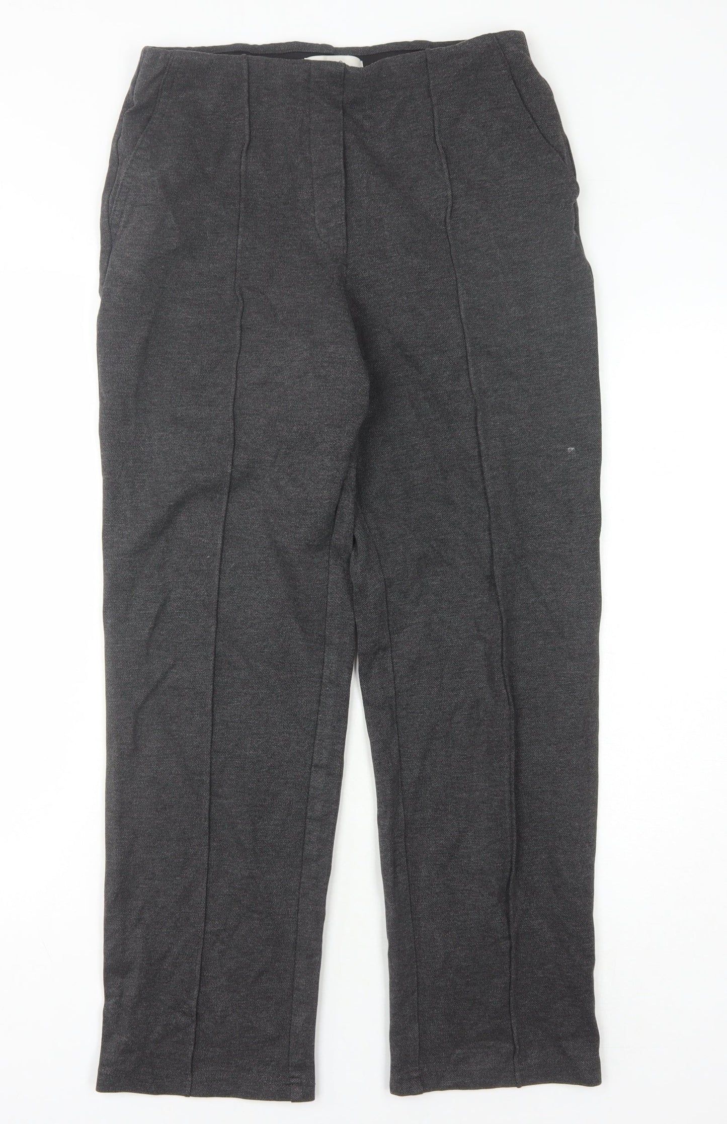 Womens UK Size 8 Marks and Spencer Regular Fit Casual Workwear Black Trousers