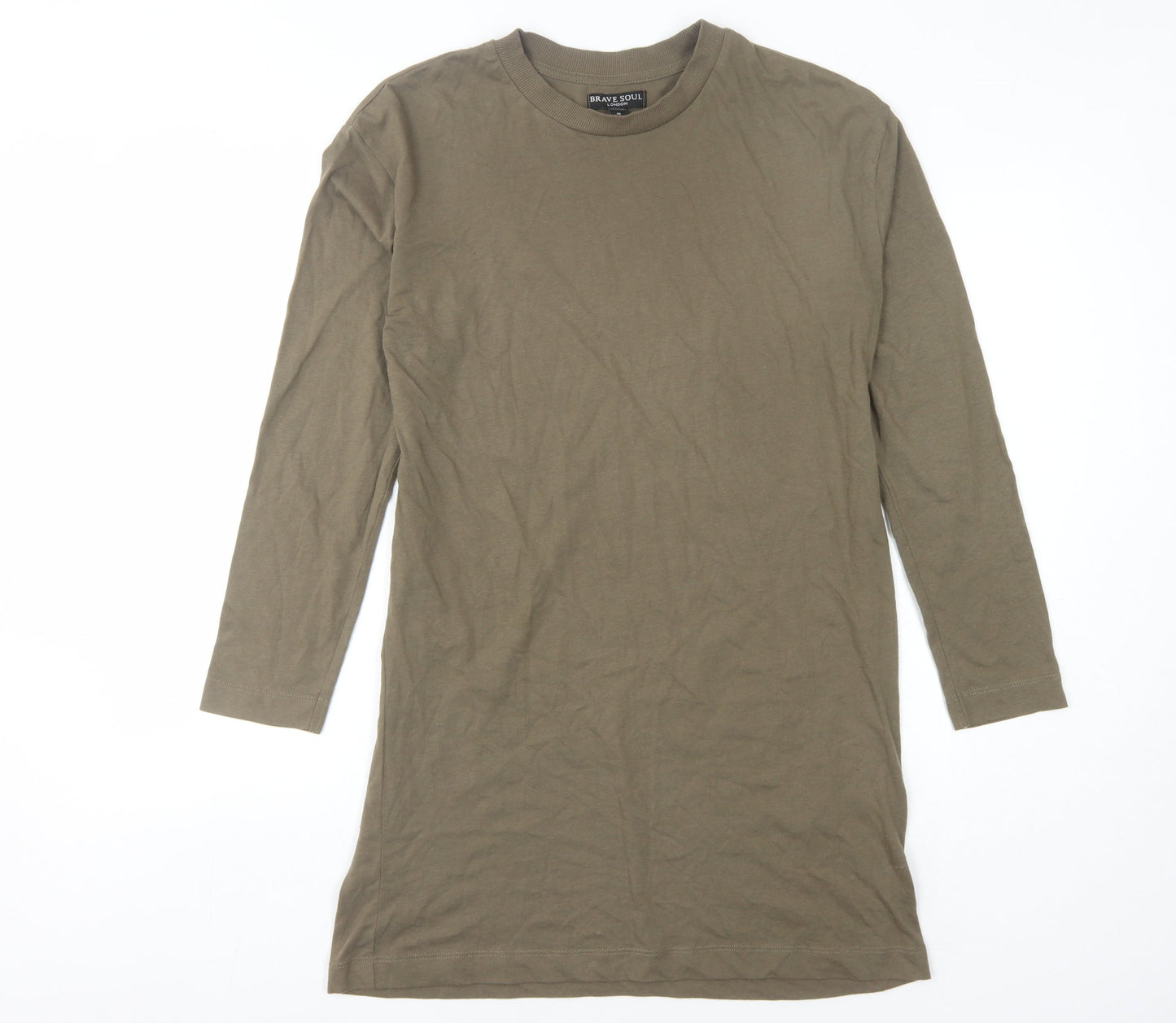 Brave Soul Women's Green T-Shirt Dress Size 10